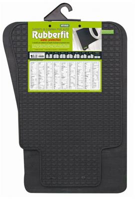 TAPPETI GOMMA ANT.RUBBERFIT-1 NERO