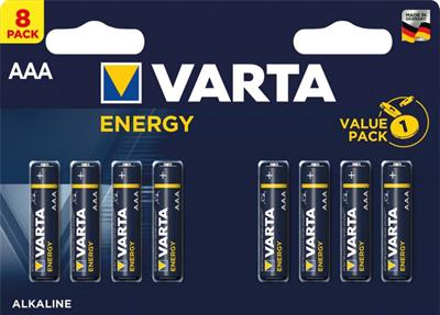 PILE VARTA AAA MINISTILO ENERGY X 8 MEGAPACK