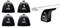 #THULE SET 4 PIEDI NEW RAPID FIXPOINT XT