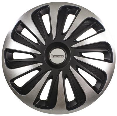 MICHELIN SCATOLA 4 COPRICERCHI 14 NVS 3D BLACK EDITION