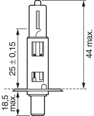 BOSCH LAMPADINA H1 12V 55W