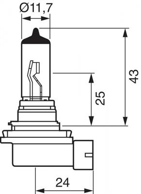 BOSCH LAMPADINA H11 12V 55W