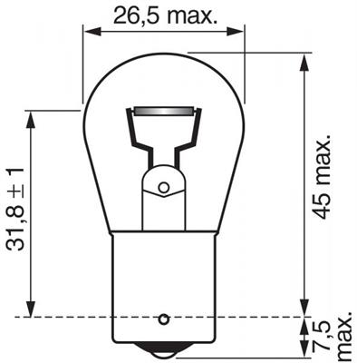 BOSCH LAMPADINA P21W 12V 21W