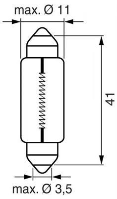 BOSCH LAMPADINA SILURO 12V 10W