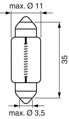 BOSCH LAMPADINA SILURO C5W 12V 5W