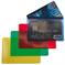 PORTACARD IN PVC CRISTAL COLORATO A 2 SCOMPARTI