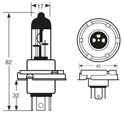 RING LAMPADA ALOGENA 24V 75/70W (H5)