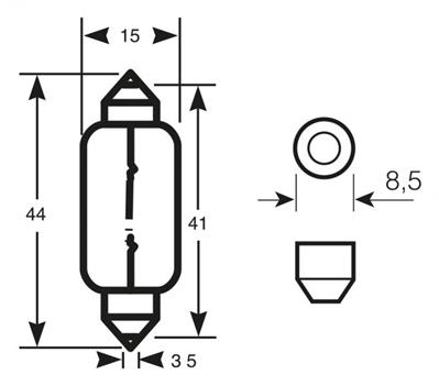 RING LAMPADA SILURO 12V 10W