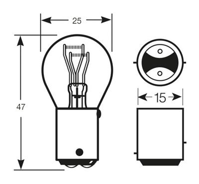 RING LAMPADA 24V 21/5W P21/5W