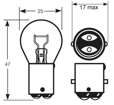 RING LAMPADA 12V 21W P21W SBC