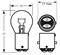 RING LAMPADA 12V 21W P21W SBC