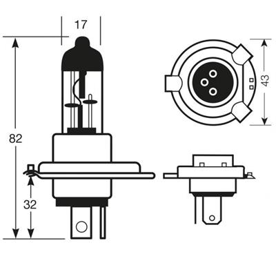 RING LAMPADA 12V H4 60/55W