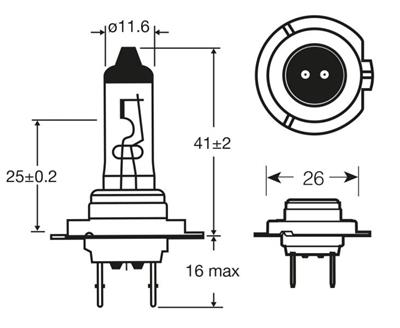 RING LAMPADA ALOGENA 24V 70W H7