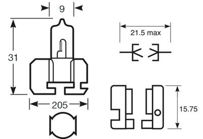 #RING LAMPADA ALOGENA 12V 55W H2