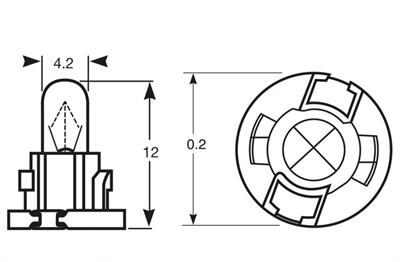 RING LAMPADA ZOCC. NERO 12V 1,2W