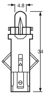 RING LAMPADA ZOCC. NERO 12V 1,2W