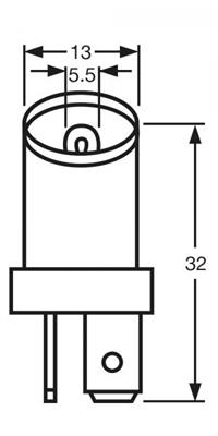 RING LAMPADA ZOCC. BIANCO 24V 1,5W