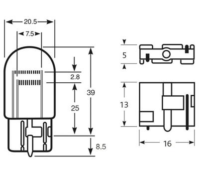 RING LAMPADA 12V 21/5W W21/5W T20 2filam