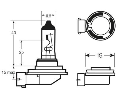 RING LAMPADA H11 12V 55W ALOGENA