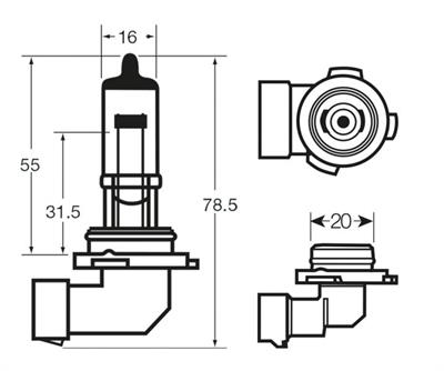 RING LAMPADA ALOGENA 12V 53W H12