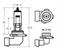 RING LAMPADA ALOGENA 12V 53W H12