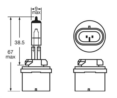 RING LAMPADA ALOGENA 12V 27W H27W/1