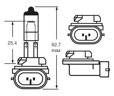 RING LAMPADA ALOGENA 12V 27W H27W/2