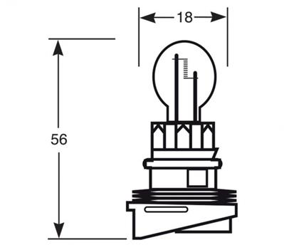 LAMPADA HP24W 12V 24W PEUGEOT/CITROEN