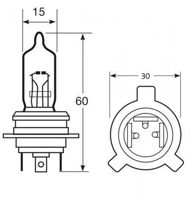 #RING LAMPADA AUTO USA/JAPAN 12V 55/40W