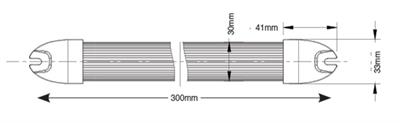 RING PLAFONIERA 12/24V A LED C/PULSANTE 400 LMS