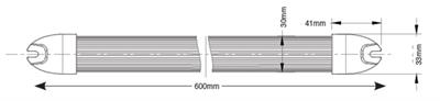 RING PLAFONIERA 12/24V A LED C/PULSANTE 800 LMS