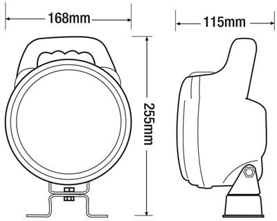 #RING FARO DA LAVORO 12/24V ROTONDO MM168