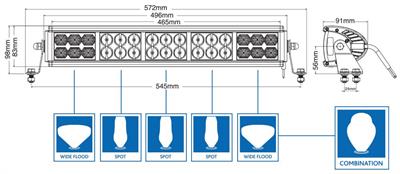 #RING BARRA DI LUCE 30LED CM50 12/24V