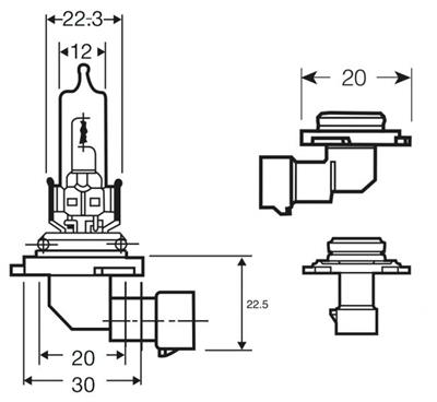 #LAMPADE HB3 12V RING XENON MAX+100% KIT 2PZ