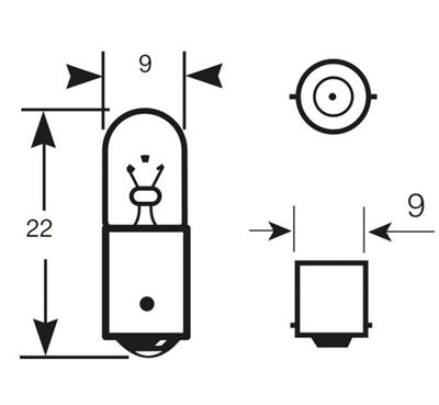 RING CP. LAMPADE 24V 4W T4W