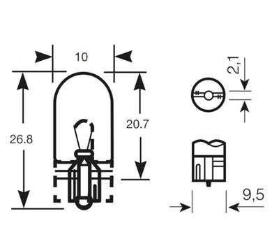 RING CP. LAMPADE 24V 3W W3W