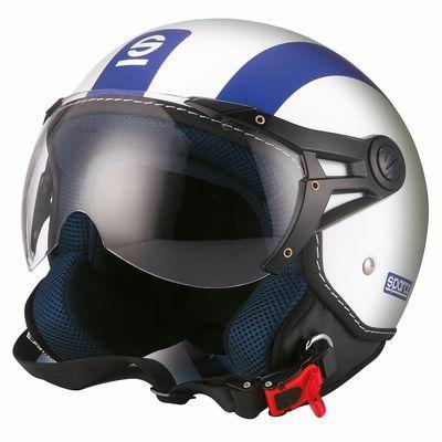 #12526 SPARCO CASCO SP501 BIANCO / BLU OPACO XL