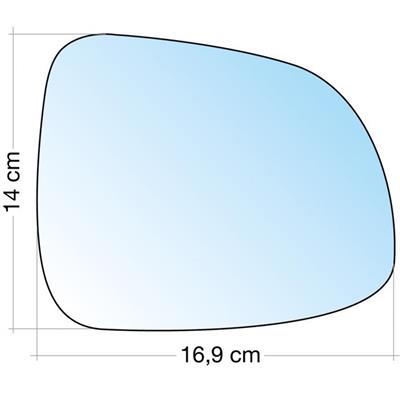 SOLO VETRO DX FIAT SEDICI 06> CROM.CURVO