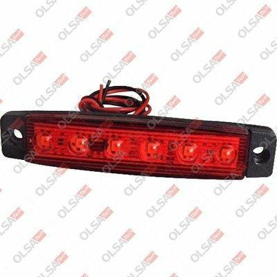 SIDE MARKER ROSSO 12/24V LED