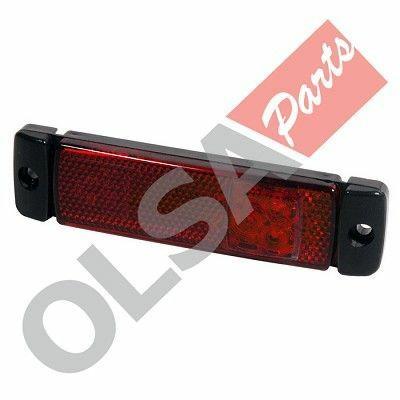 3LED FANALE INGOMBRO ROSSO 12/24V