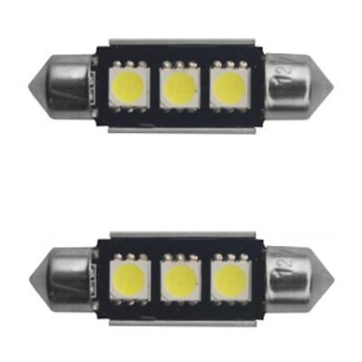 KIT 2 LAMP. LED WARNING CANC.L.39 mm 3 MICROLED ULTRAWHITE