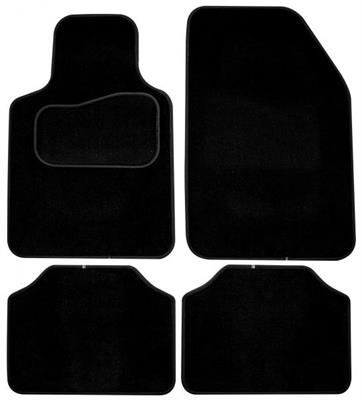 #SET 4 PZ. TAPPETI PLATINUM VELOUR NERO MOD. 5