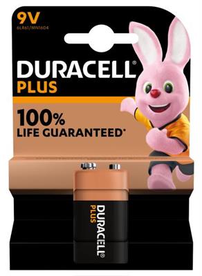 DURACELL PLUS transistor 9v 100 B1