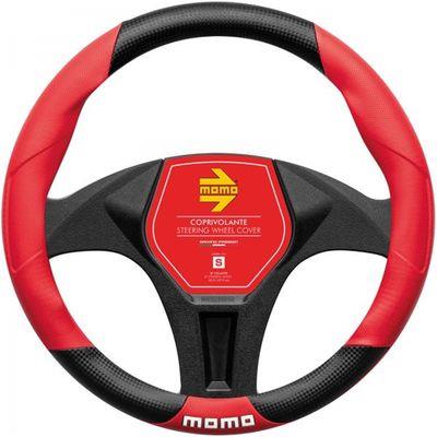 MOMO COPRIVOLANTE 36,5-37,9CM TUNING NERO ROSSO MIS.S