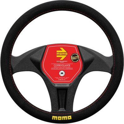 MOMO COPRIVOLANTE MICROF.38-39CM EASY NERO F.ROSSO MIS.M