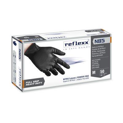 N.50 GUANTI N85B MIS.(L) NITRILE BLACK REFLEXX