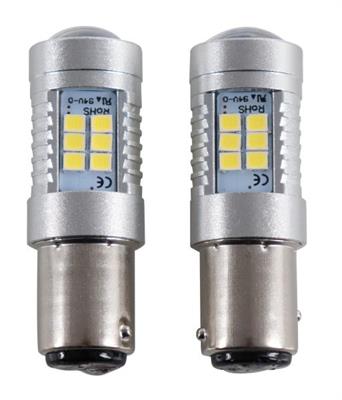 2 LAMPADE LED DOPPIO FILAMENTO P21/5W 30W 12-24V HP