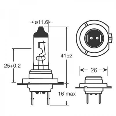 KIT 2LAMPADE H7 12V XENON MAX+100% RING