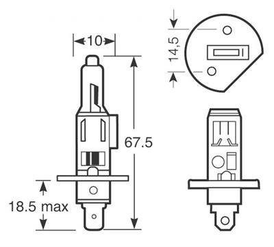 2 LAMPADE IN BOX RING XENON 150 H1 12V