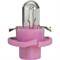 LAMPADA 12V 1,1W B8,4D BASE IN PLASTICA ROSA